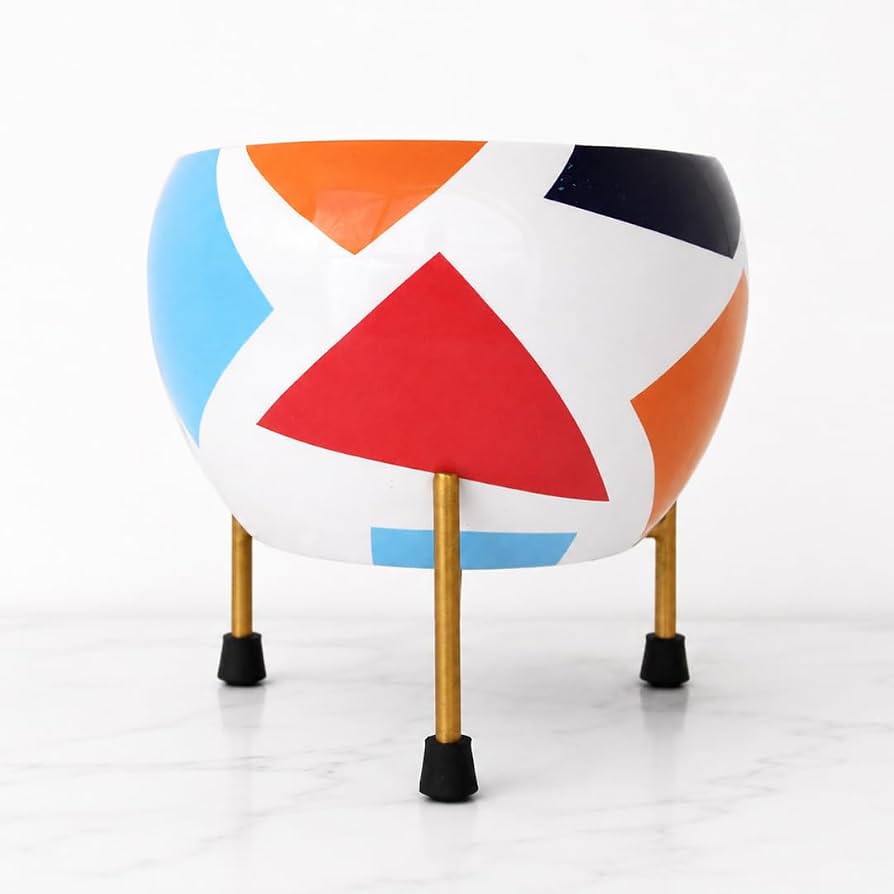 Metallic Miniature Planter for Living Room Table Decor | Decorative Modern Indoor Planter | Ideal for Gifting |