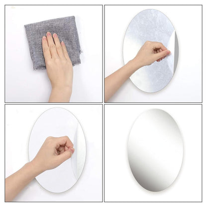 Mirror Sticker for Wall ( Oval + Rectangular ) Buy 1 Get 1 Free🪞