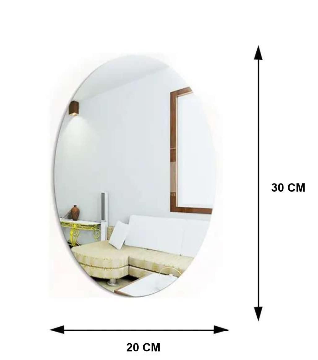 Mirror Sticker for Wall ( Oval + Rectangular ) Buy 1 Get 1 Free🪞