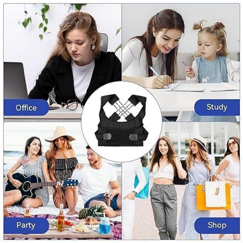 Posture Corrector Free Size Designed to provide exceptional Back Straight And Shoulder Support Belt
