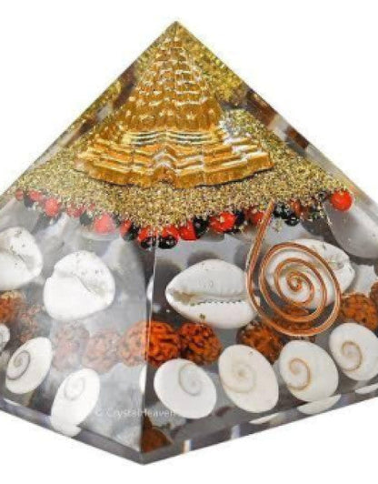 Crystal Wealth Gomati Chakra Shree Yantra Pyramid